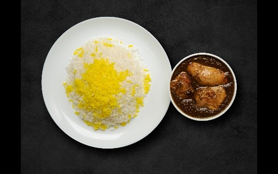 چلو خورشت فسنجان با فیله