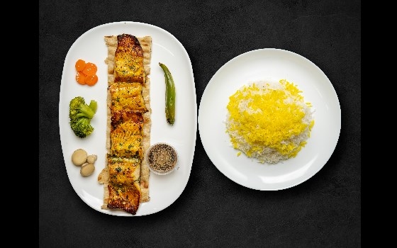 چلو ماهی قزل هیزمی