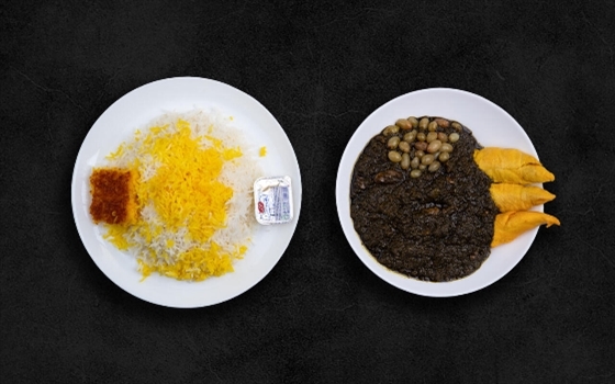 چلو خورشت مرغ ترش با فیله
