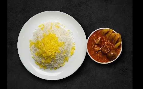 چلو خورشت قیمه بادمجان